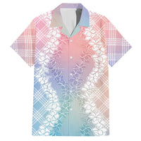 Hawaii Aloha Plumeria Lei Pastel Candy Palaka Hawaiian Shirt LT7 Pastel - Polynesian Pride