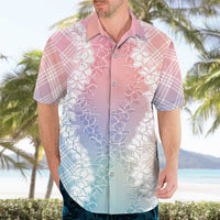 Hawaii Aloha Plumeria Lei Pastel Candy Palaka Hawaiian Shirt LT7 - Polynesian Pride
