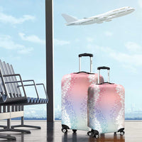 Hawaii Aloha Plumeria Lei Pastel Candy Palaka Luggage Cover LT7 - Polynesian Pride