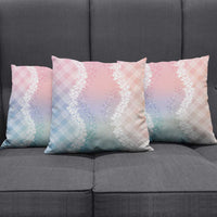 Hawaii Aloha Plumeria Lei Pastel Candy Palaka Pillow Cover LT7 - Polynesian Pride