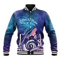 New Zealand Mother's Day Baseball Jacket Maori Hari Ra Mama LT7 Unisex Galaxy - Polynesian Pride