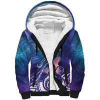 New Zealand Mother's Day Sherpa Hoodie Maori Hari Ra Mama LT7 Unisex Galaxy - Polynesian Pride