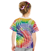 Aloha Pride Rainbow Tie Dye Kid T Shirt Humpback Whale - Love is Love LT7 - Polynesian Pride