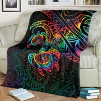 Hawaii Pride Blanket Rainbow Swirls