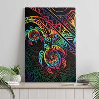 Hawaii Pride Canvas Wall Art Rainbow Swirls