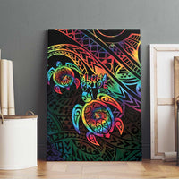 Hawaii Pride Canvas Wall Art Rainbow Swirls