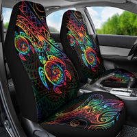 Hawaii Pride Car Seat Cover Rainbow Swirls