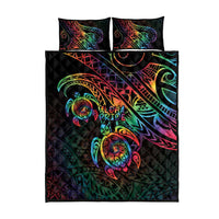Hawaii Pride Quilt Bed Set Rainbow Swirls