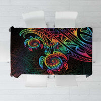 Hawaii Pride Tablecloth Rainbow Swirls