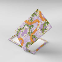 Aloha Festive Hawaii Canvas Wall Art Mokihana - Maile and Ilima on Lilac - Polynesian Pride