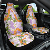 Aloha Festive Hawaii Car Seat Cover Mokihana - Maile and Ilima on Lilac LT7 One Size Lilac - Polynesian Pride