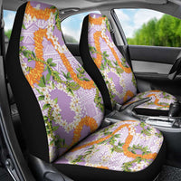Aloha Festive Hawaii Car Seat Cover Mokihana - Maile and Ilima on Lilac LT7 - Polynesian Pride