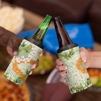 Aloha Festive Hawaii 4 in 1 Can Cooler Tumbler Mokihana - Maile Leis in Muted Summer - Polynesian Pride