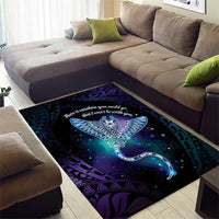 Polynesian Tala Manta Ray Area Rug Nowhere You Could Go That I Won't Be With You - Polynesian Pride