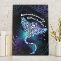 Polynesian Tala Manta Ray Canvas Wall Art Nowhere You Could Go That I Won't Be With You - Polynesian Pride