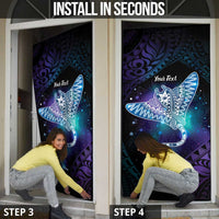 Polynesian Tala Manta Ray Door Cover Nowhere You Could Go That I Won't Be With You - Polynesian Pride