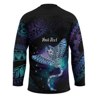 Polynesian Tala Manta Ray Hockey Jersey Nowhere You Could Go That I Won't Be With You LT7 - Polynesian Pride