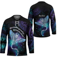 Polynesian Tala Manta Ray Hockey Jersey Nowhere You Could Go That I Won't Be With You - Polynesian Pride