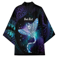 Polynesian Tala Manta Ray Kimono Nowhere You Could Go That I Won't Be With You - Polynesian Pride