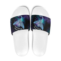 Polynesian Tala Manta Ray Slide Sandals Nowhere You Could Go That I Won't Be With You - Polynesian Pride