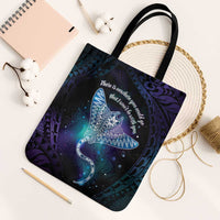 Polynesian Tala Manta Ray Tote Bag Nowhere You Could Go That I Won't Be With You - Polynesian Pride