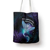 Polynesian Tala Manta Ray Tote Bag Nowhere You Could Go That I Won't Be With You - Polynesian Pride