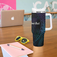 Polynesian Tala Manta Ray Tumbler With Handle Nowhere You Could Go That I Won't Be With You - Polynesian Pride