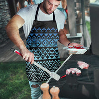 Maori Niho Taniwha Te Wheiao Apron Moana Blue - Polynesian Pride