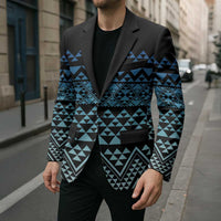 Maori Niho Taniwha Te Wheiao Blazer Moana Blue - Polynesian Pride