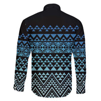 Maori Niho Taniwha Te Wheiao Family Matching Mermaid Dress and Hawaiian Shirt Moana Blue - Polynesian Pride