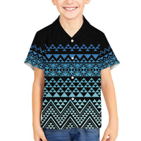 Maori Niho Taniwha Te Wheiao Hawaiian Shirt Moana Blue - Polynesian Pride