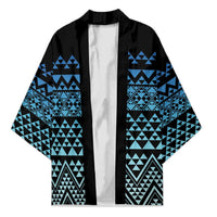 Maori Niho Taniwha Te Wheiao Kimono Moana Blue - Polynesian Pride