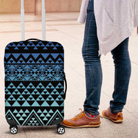 Maori Niho Taniwha Te Wheiao Luggage Cover Moana Blue - Polynesian Pride