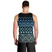 Maori Niho Taniwha Te Wheiao Men Tank Top Moana Blue - Polynesian Pride