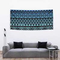 Maori Niho Taniwha Te Wheiao Tapestry Moana Blue - Polynesian Pride