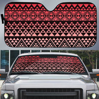 Maori Niho Taniwha Te Wheiao Auto Sun Shade Terracotta - Polynesian Pride