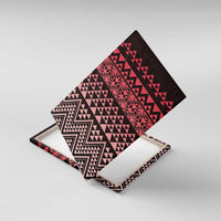 Maori Niho Taniwha Te Wheiao Canvas Wall Art Terracotta - Polynesian Pride