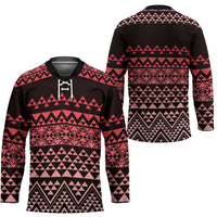 Maori Niho Taniwha Te Wheiao Hockey Jersey Terracotta - Polynesian Pride