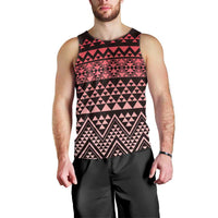 Maori Niho Taniwha Te Wheiao Men Tank Top Terracotta - Polynesian Pride