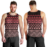 Maori Niho Taniwha Te Wheiao Men Tank Top Terracotta - Polynesian Pride