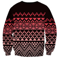 Maori Niho Taniwha Te Wheiao Sweatshirt Terracotta - Polynesian Pride
