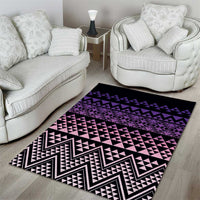 Maori Niho Taniwha Te Wheiao Area Rug Waiporoporo - Polynesian Pride