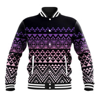 Maori Niho Taniwha Te Wheiao Baseball Jacket Waiporoporo - Polynesian Pride