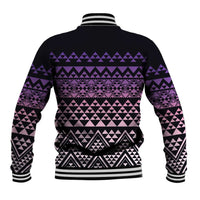 Maori Niho Taniwha Te Wheiao Baseball Jacket Waiporoporo - Polynesian Pride