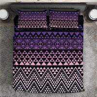 Maori Niho Taniwha Te Wheiao Bedding Set Waiporoporo - Polynesian Pride