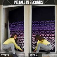 Maori Niho Taniwha Te Wheiao Door Cover Waiporoporo - Polynesian Pride