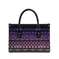Maori Niho Taniwha Te Wheiao Leather Bag Waiporoporo LT7 - Polynesian Pride