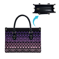 Maori Niho Taniwha Te Wheiao Leather Bag Waiporoporo LT7 - Polynesian Pride
