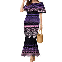 Maori Niho Taniwha Te Wheiao Mermaid Dress Waiporoporo - Polynesian Pride