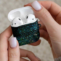 Maori Niho Taniwha Te Wheiao AirPods Case Paua Shell - Polynesian Pride